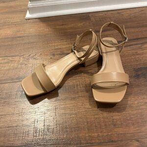 A New Day Tan Sandals Minimalist Design Flat Sole